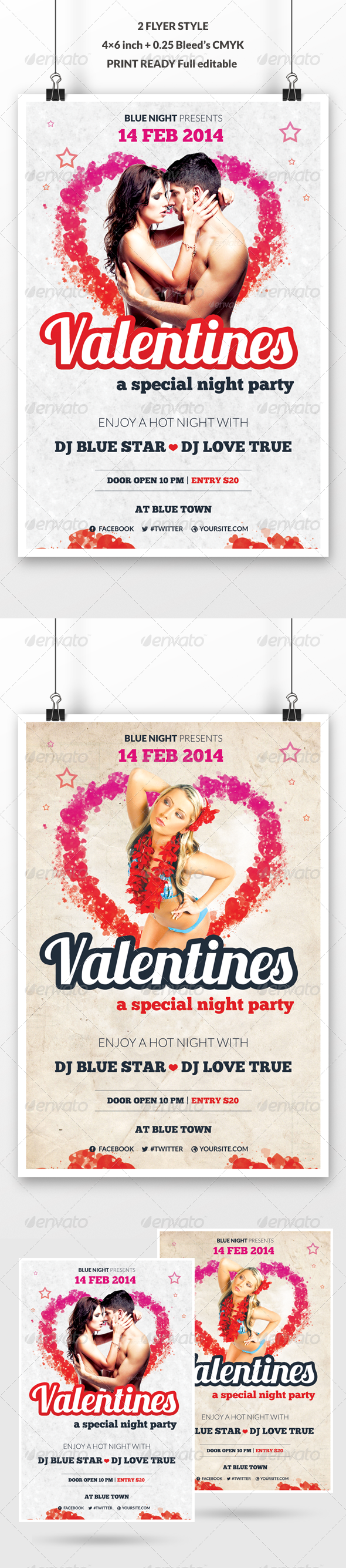 Valentine's Day Party Flyer - Events Flyers
