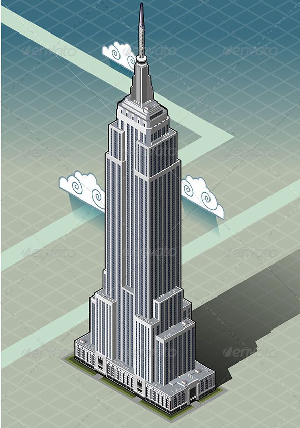 Isometric Empire State Building - Buildings Objects