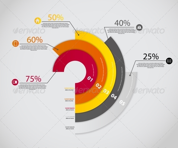 Infographic Business Template Vector Illustration - Web Technology