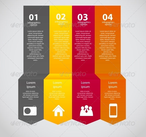 Infographic Business Template Vector Illustration - Web Technology