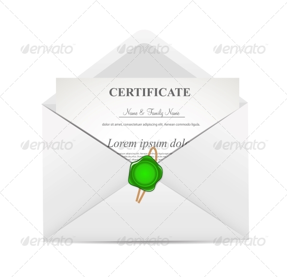 Certificate in Envelope - Christmas Seasons/Holidays