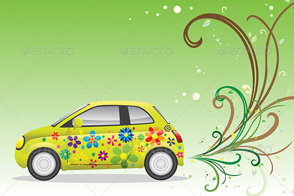 Green Car - Conceptual Vectors