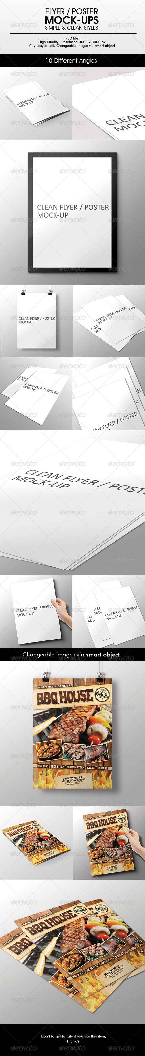 Flyer / Poster Mock-Up - Flyers Print