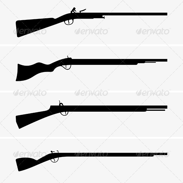 Vintage Guns - Man-made Objects Objects
