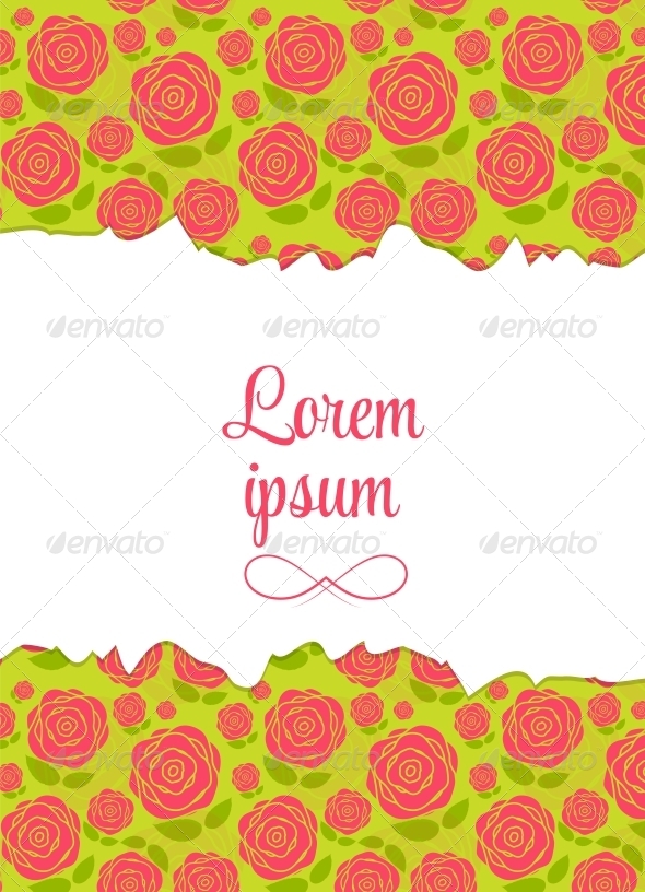 Vector Floral Background with Flowers - Flowers & Plants Nature