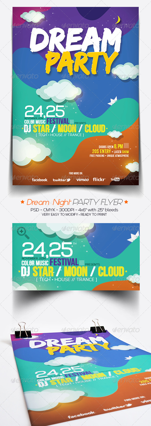 Dream Party Flyer - Clubs & Parties Events