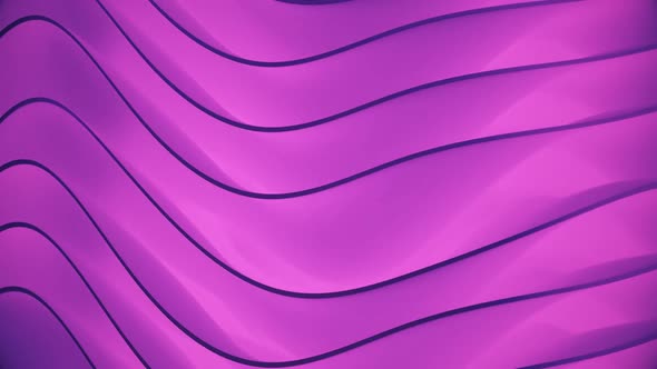Digital Abstract Flowing Waves Purple