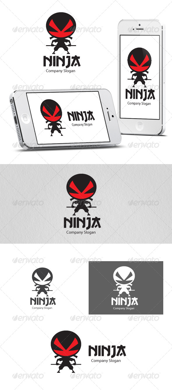Ninja Logo Template - Humans Logo Templates
