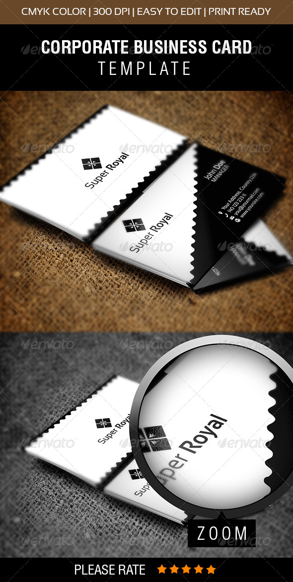 Super Royal Business Card - Corporate Business Cards