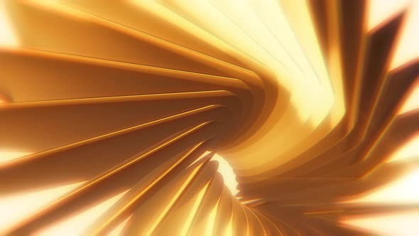 Golden 3D Abstract Background 4K