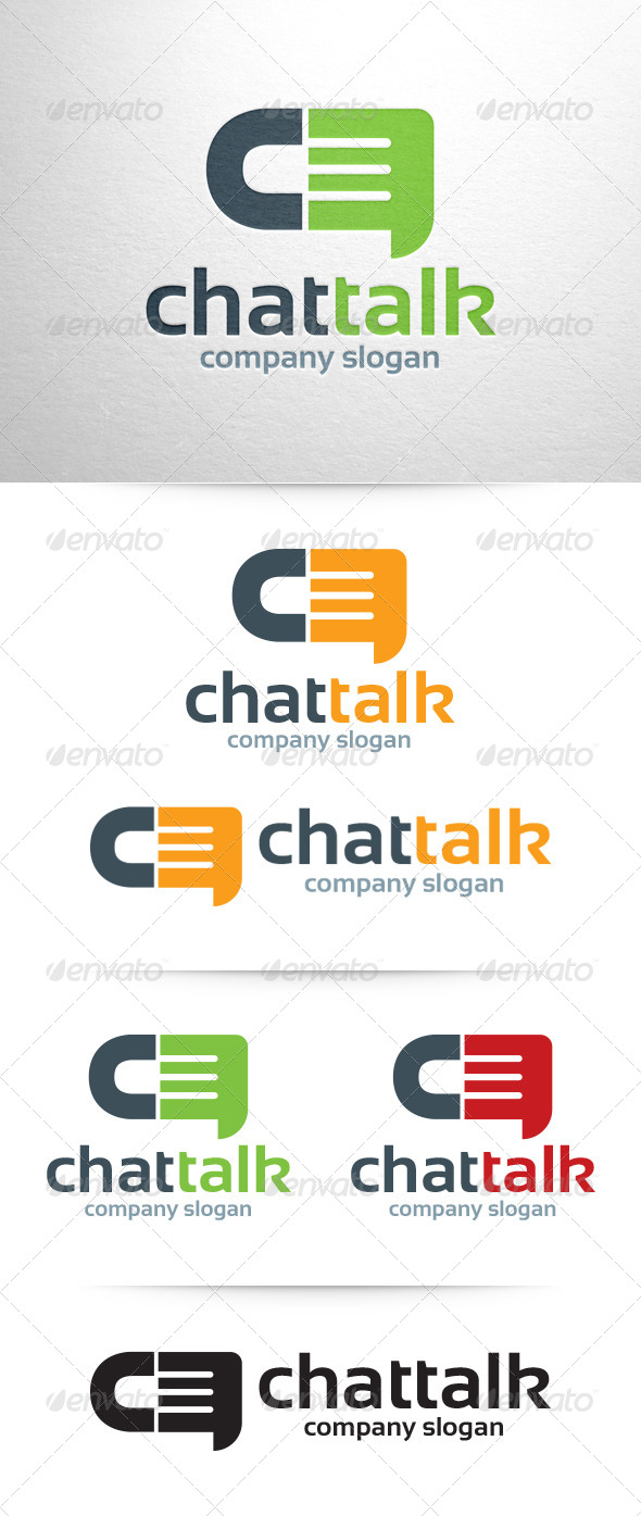 Chat Talk Logo Template - Letters Logo Templates