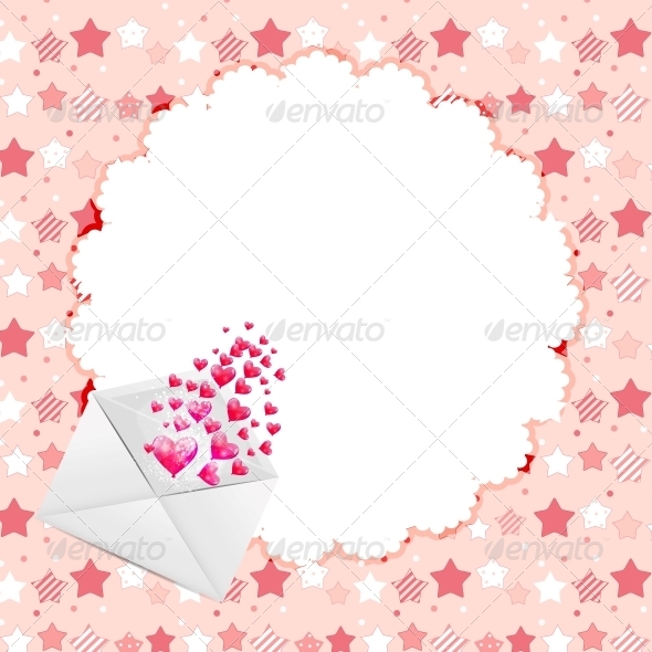 Valentines Day Heart Background, Vector - Valentines Seasons/Holidays