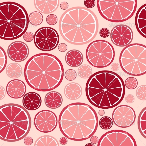 Fruit Design Seamless Pattern. Vector Illustration - Seasons Nature