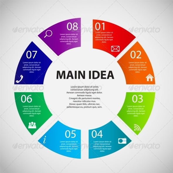 Infographic Business Template Vector Illustration - Web Technology