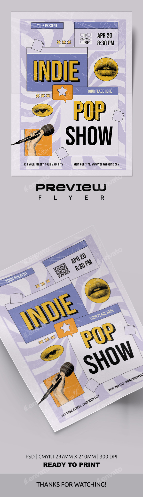 Indie Pop Music Flyer