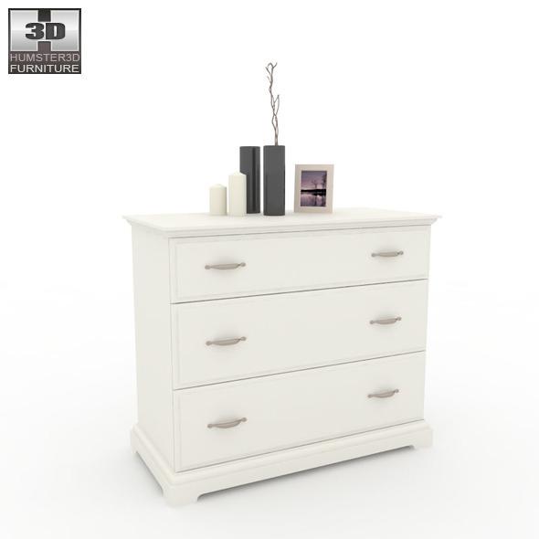 Ikea Birkeland Chest Of 6 Drawers Kommode Wei In Ikea Birkeland Chest Of 3 Drawers Model By Humster