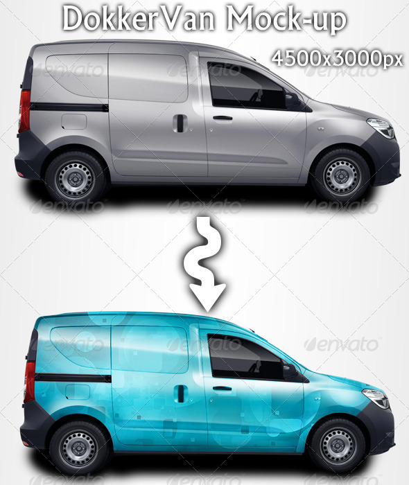 DokkerVan Mock-up - Product Mock-Ups Graphics