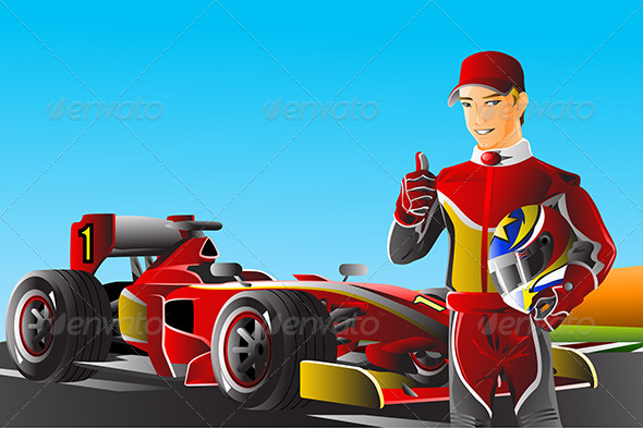 Race Car Driver - Sports/Activity Conceptual