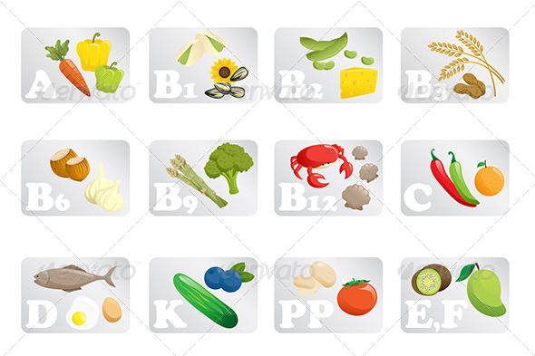 Food Vitamins - Food Objects