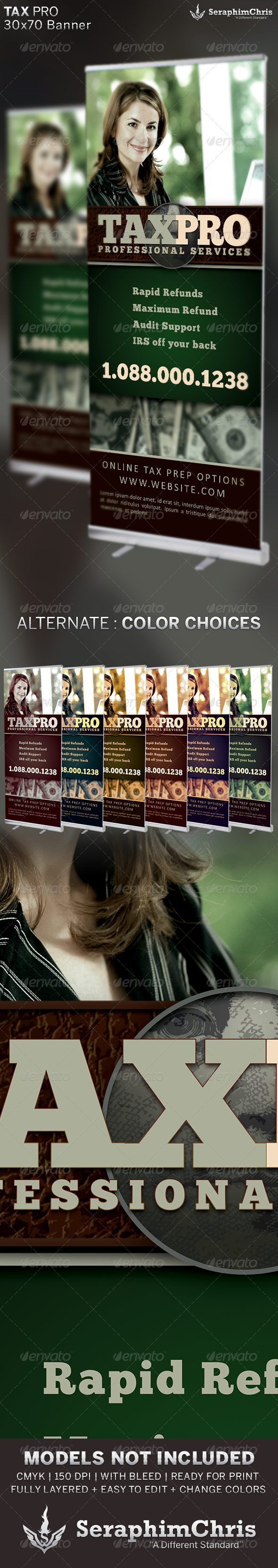Tax Pro Banner Template - Signage Print Templates