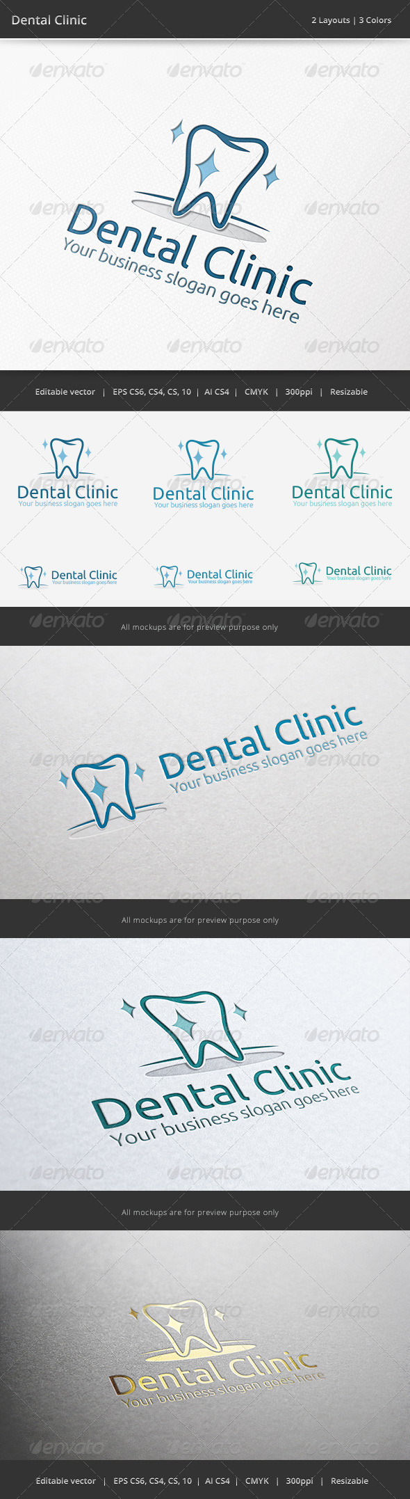 Dental Clinic Logo - Objects Logo Templates