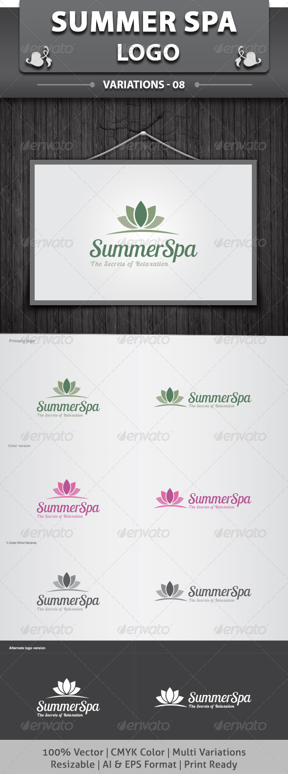 SummerSpa Logo - Nature Logo Templates