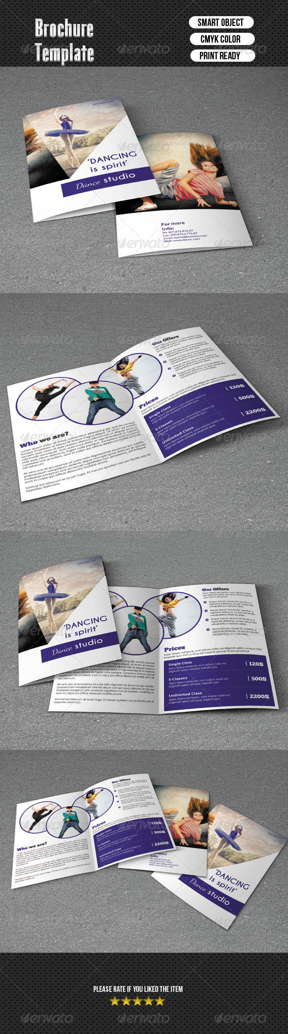 Bifold Brochure-Dance Studio - Corporate Brochures