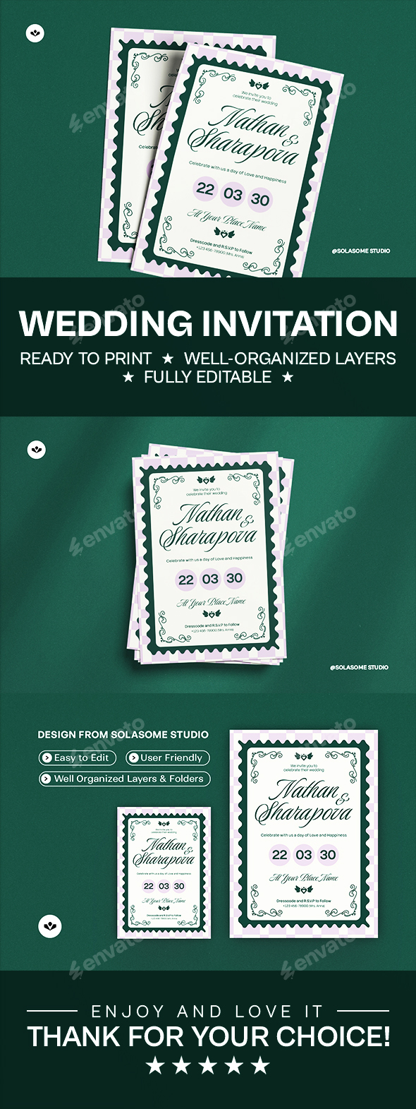 Retro Wedding Invitation