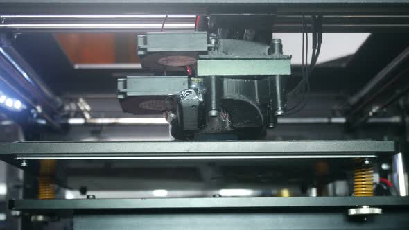 3d The Printer Prints The Part