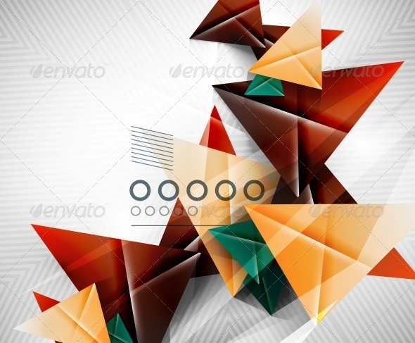 Geometric Shape Abstract Triangle Background - Web Technology