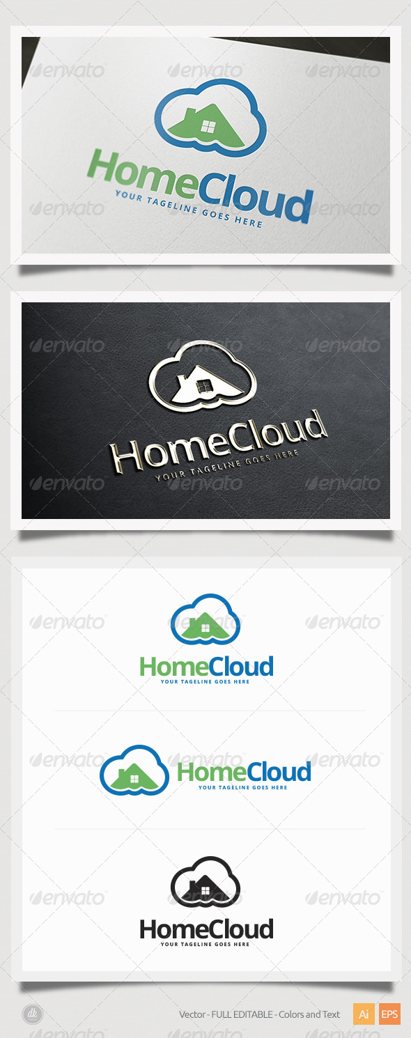 Home Cloud Logo - Symbols Logo Templates