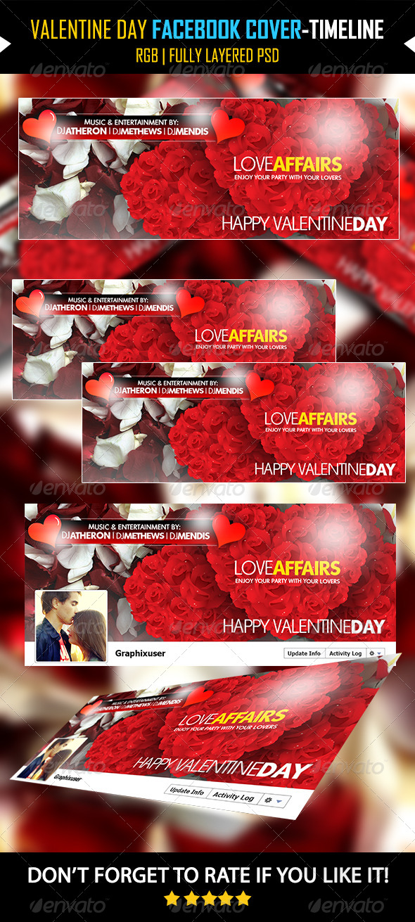 Valentine Day Facebook Cover V04 -Timeline Cover - Facebook Timeline Covers Social Media