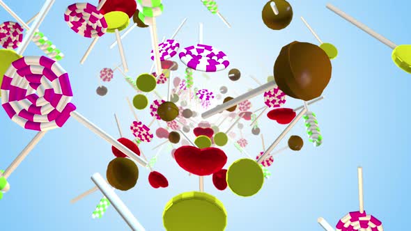 Lollipops Candy 01 4k 