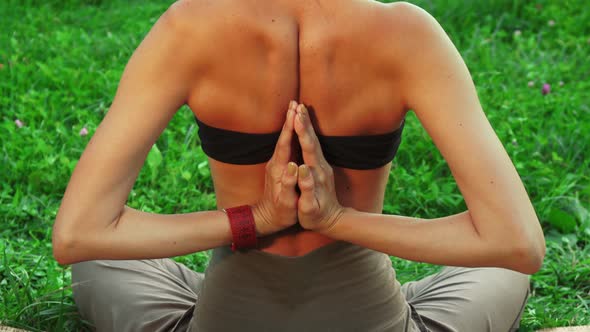 Girl Is Doing One of the Yoga Poses alt