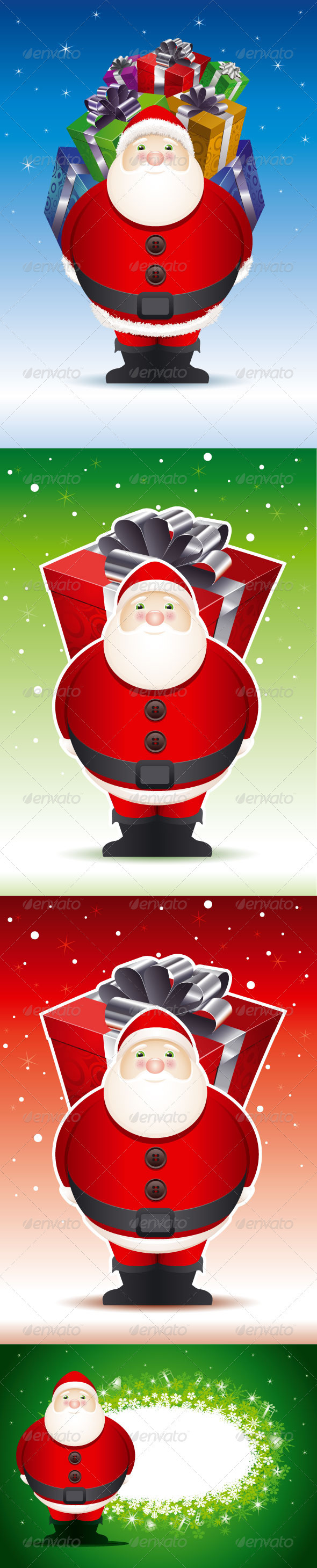 Santa Claus Set - Characters Vectors