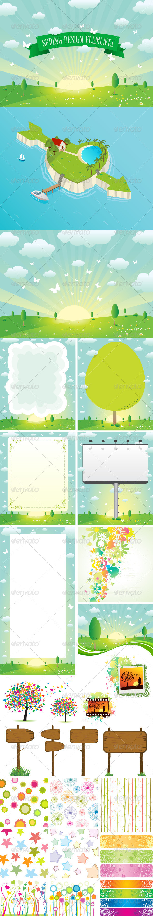 Spring Designs Elements - Landscapes Nature