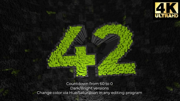 Cubes Array Countdown V2 4K alt