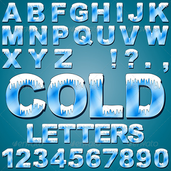 Ice Cold Letters - Miscellaneous Vectors