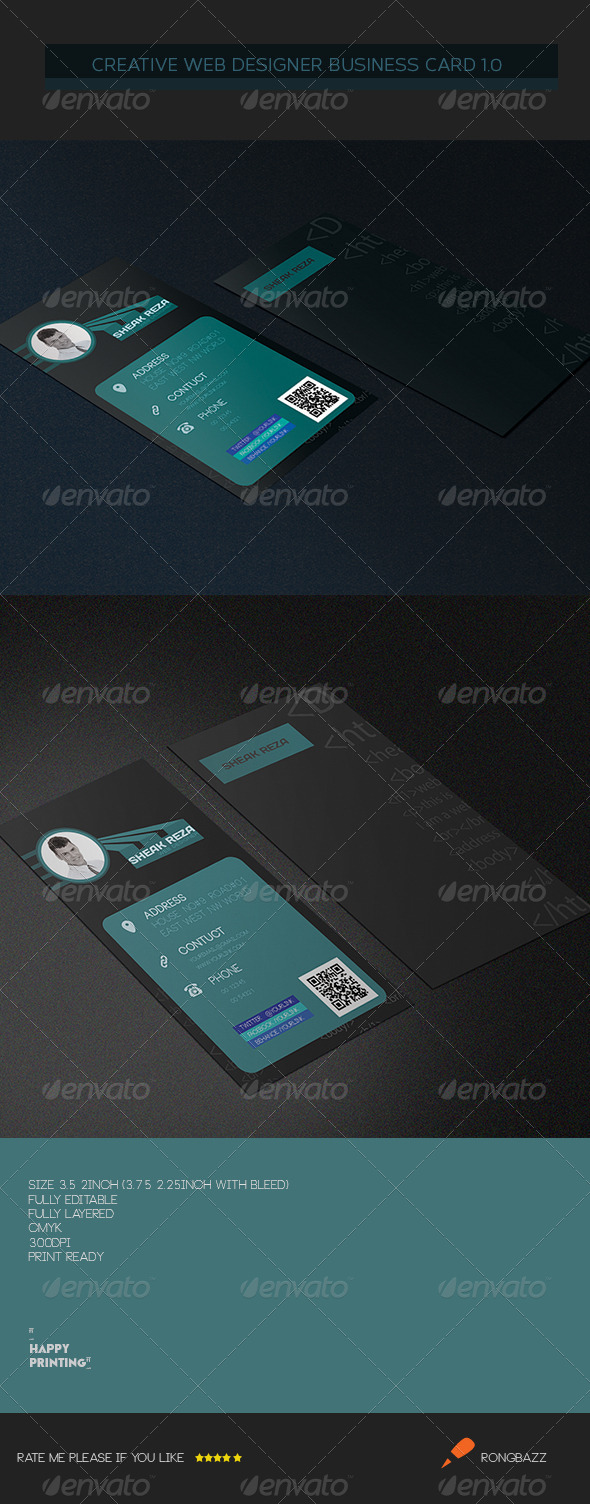 Creative Web Designer Business Card 3.0 - Creative Business Cards