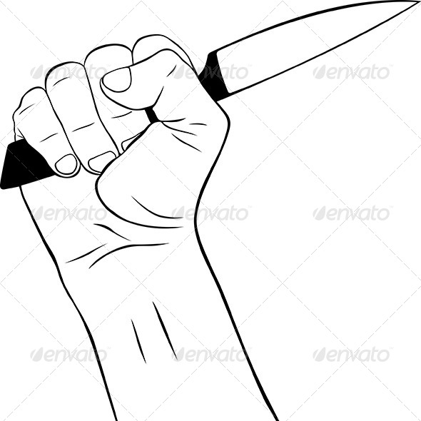 Knife in the Hand - Man-made Objects Objects