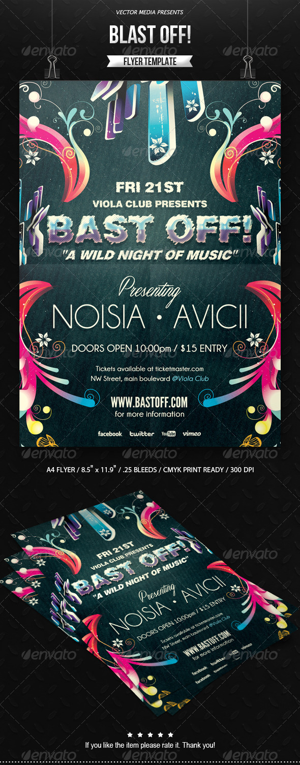 Blast Off - Flyer - Clubs & Parties Events
