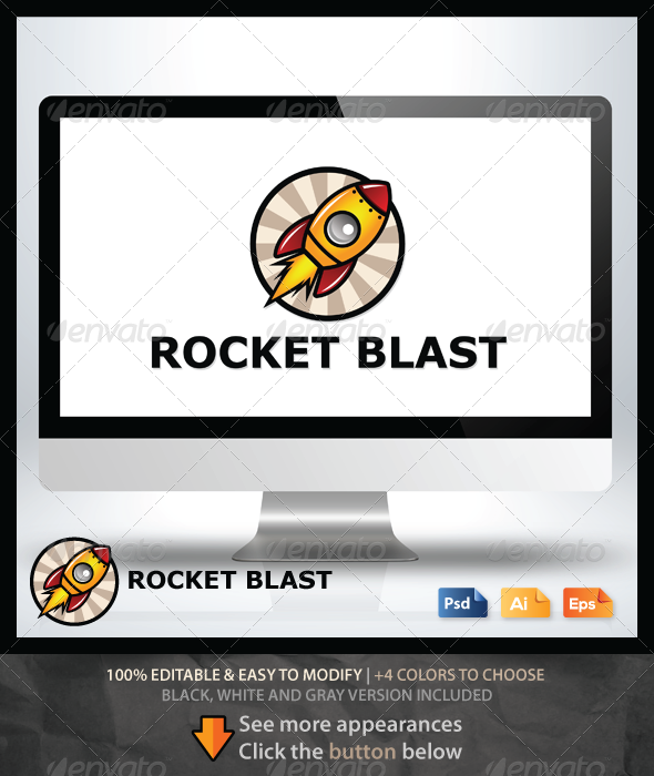 Rocket Blast - Objects Logo Templates