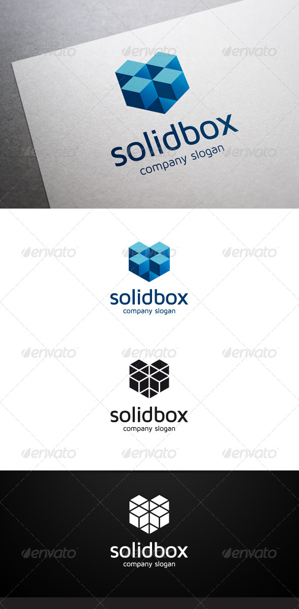 Solid Box Logo V2 - Objects Logo Templates