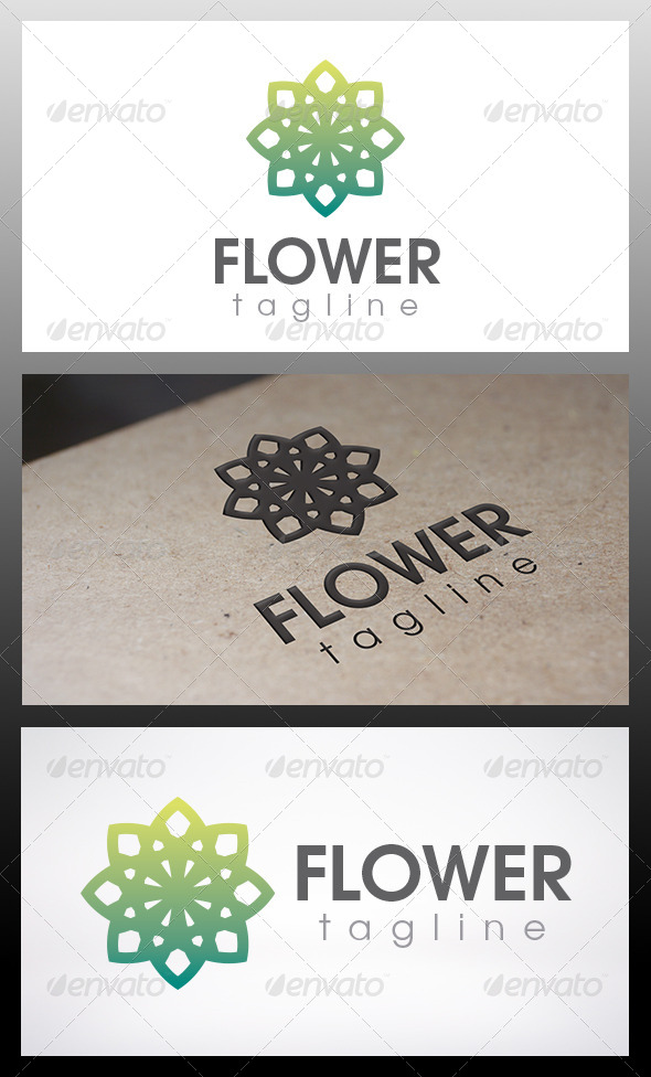 Flower Logo - Vector Abstract