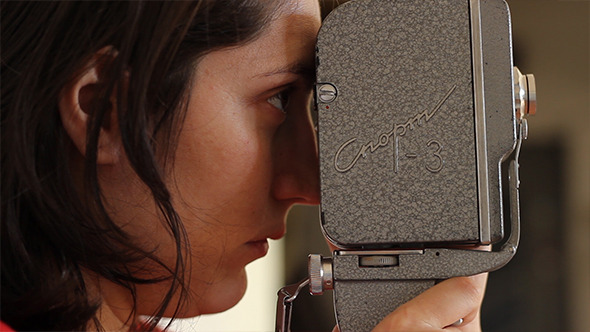 Girl Filming on 16mm alt