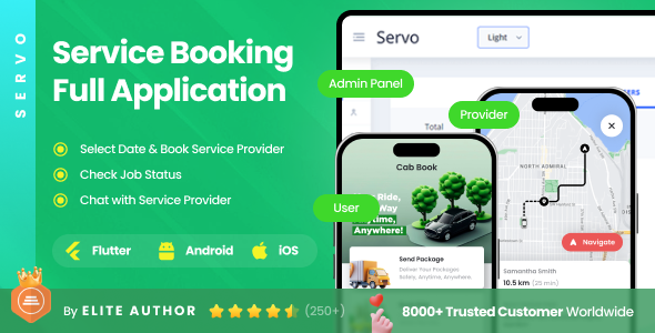 COMPLETE APP | Home Services Booking Full Application | Service Provider Finder App | Servo