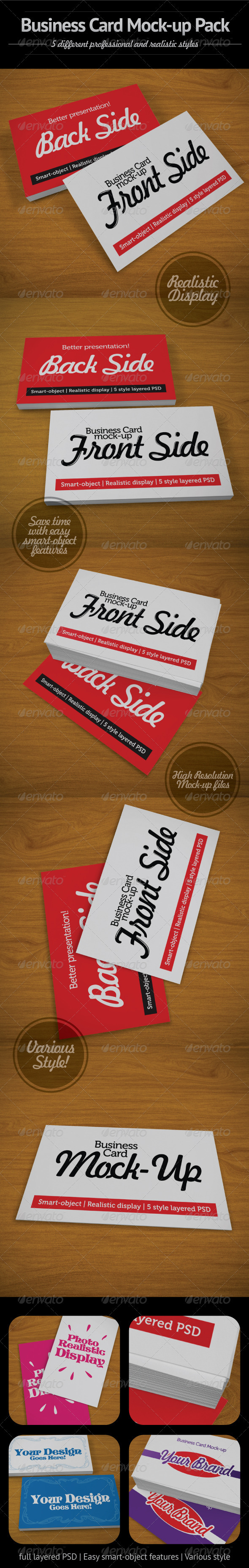Business Card Mock-Up Pack