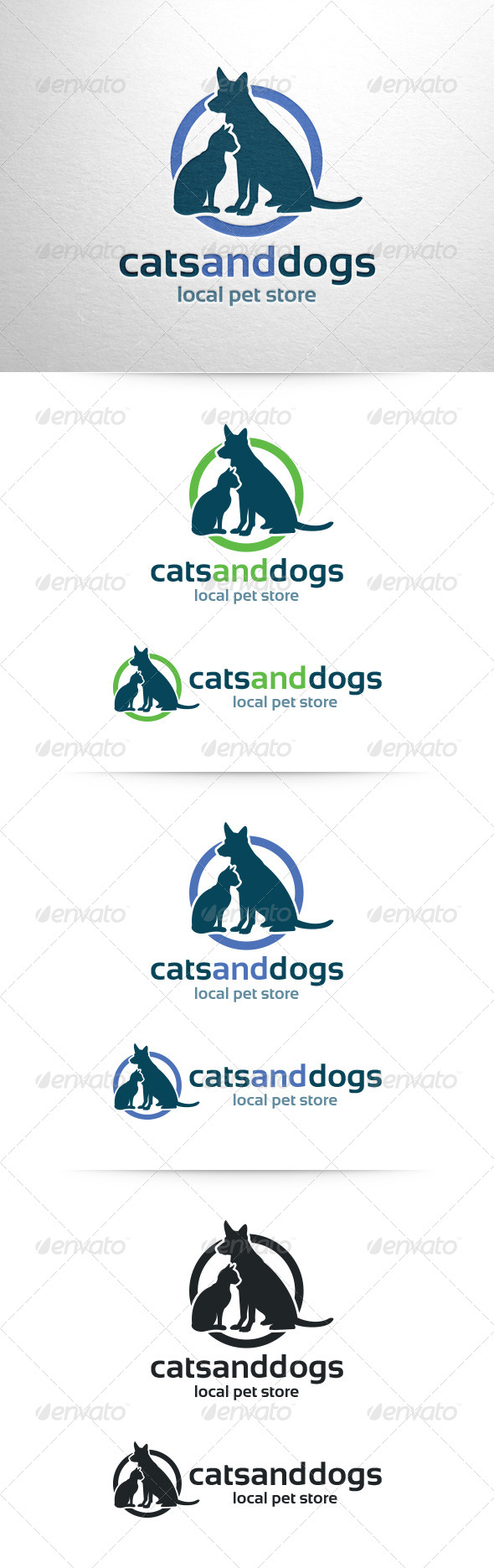 Cats and Dogs Logo Template - Animals Logo Templates
