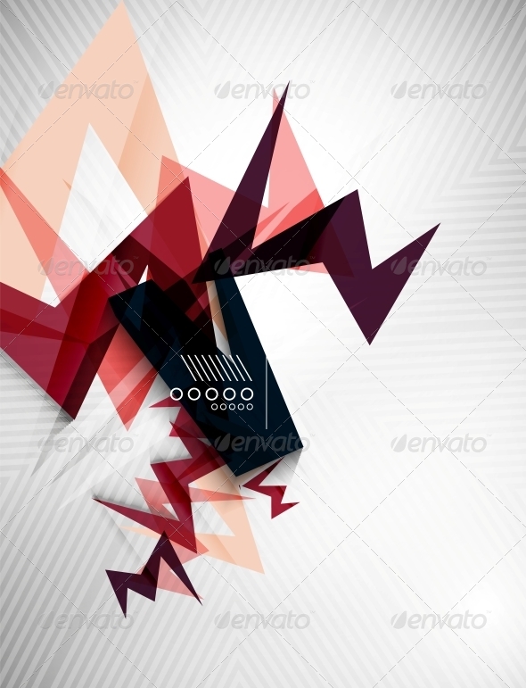 Geometric Lightning Business Background - Backgrounds Decorative