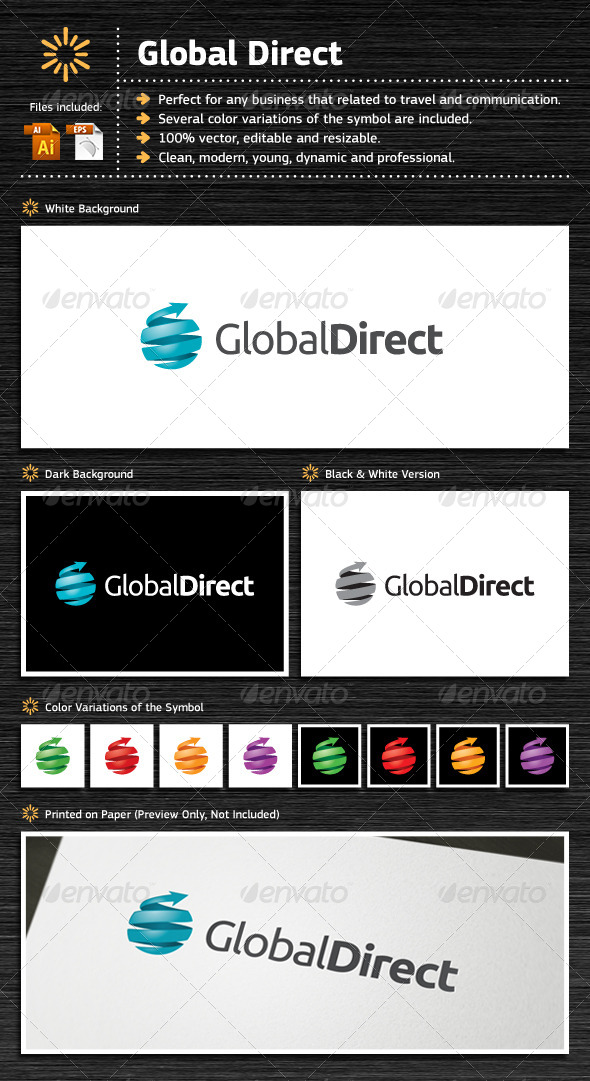Global Direct - Objects Logo Templates